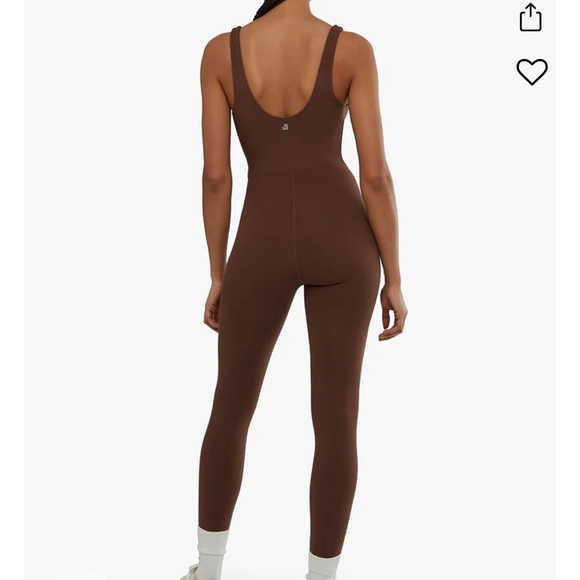 WeWoreWhat Scoop Neck Tank Jumpsuit in chocolate brown - Picture 2 of 4